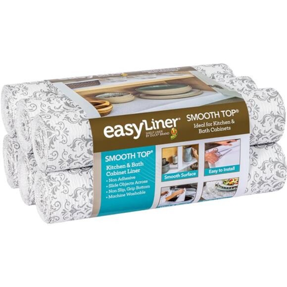 Smooth Top EasyLiner for Cabinets & Drawers - Easy to Install & Cut to Fit - Picture 1 of 7